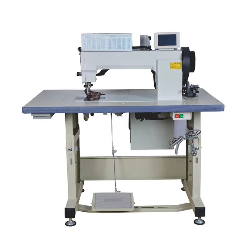 Double Needle Platform Computer Mark Line Pattern Sewing Machine